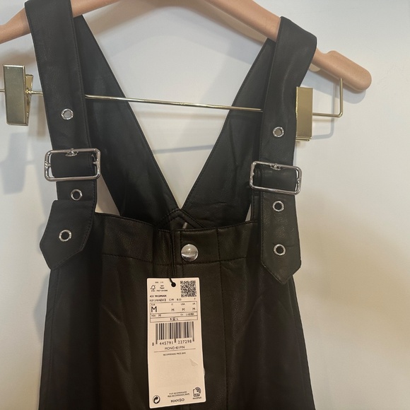Mango - faux leather lightweight lumpsuit - Picture 2 of 4